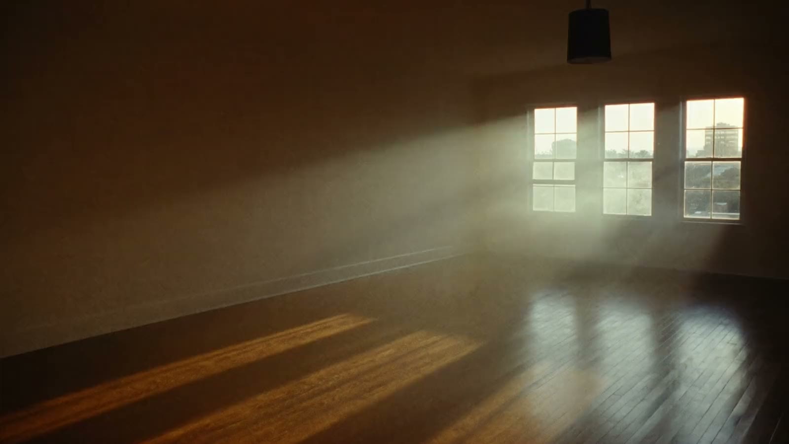 Warm morning light falling across a calm room